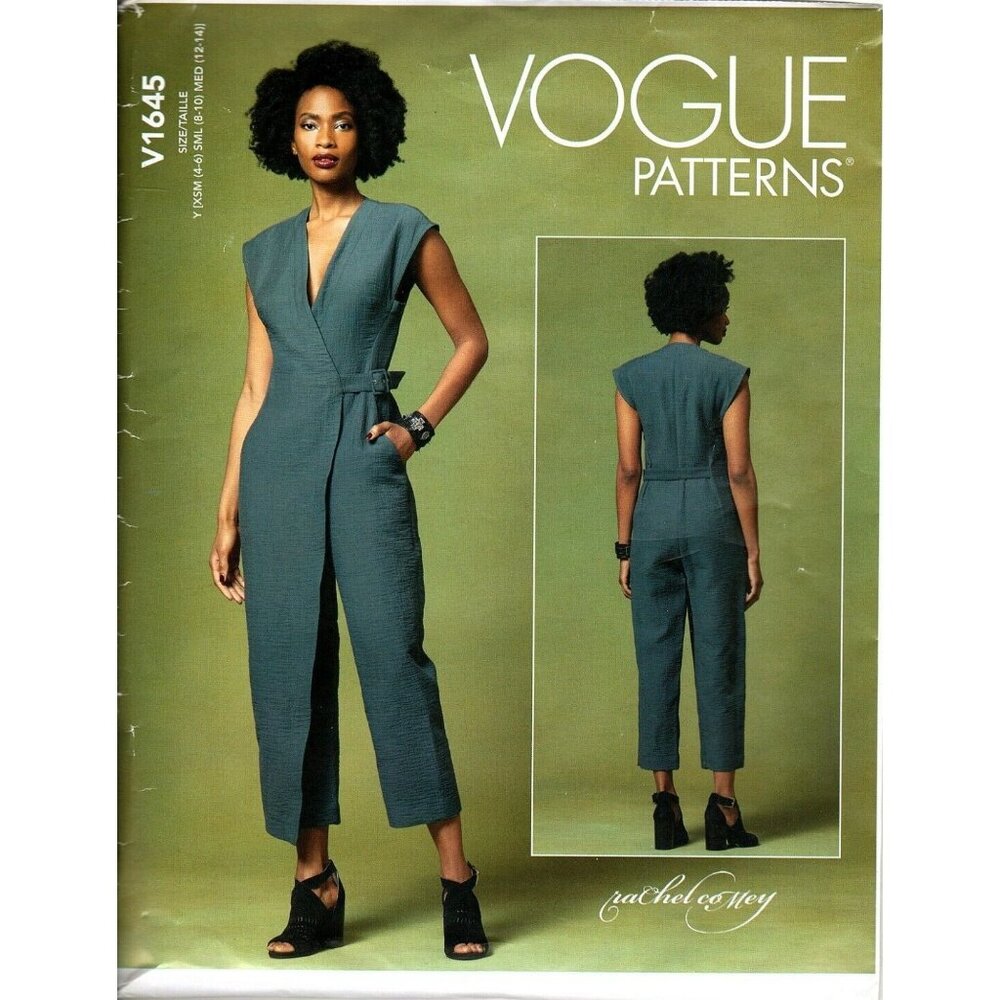 Vogue V1645 Misses XS to M Rachel Comey Jumpsuit Uncut Sewing Pattern